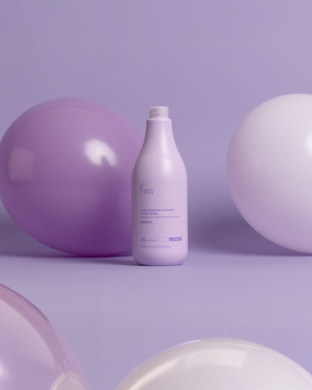 KEZY Šampūnas nuo plaukų slinkimo 375ml-1l