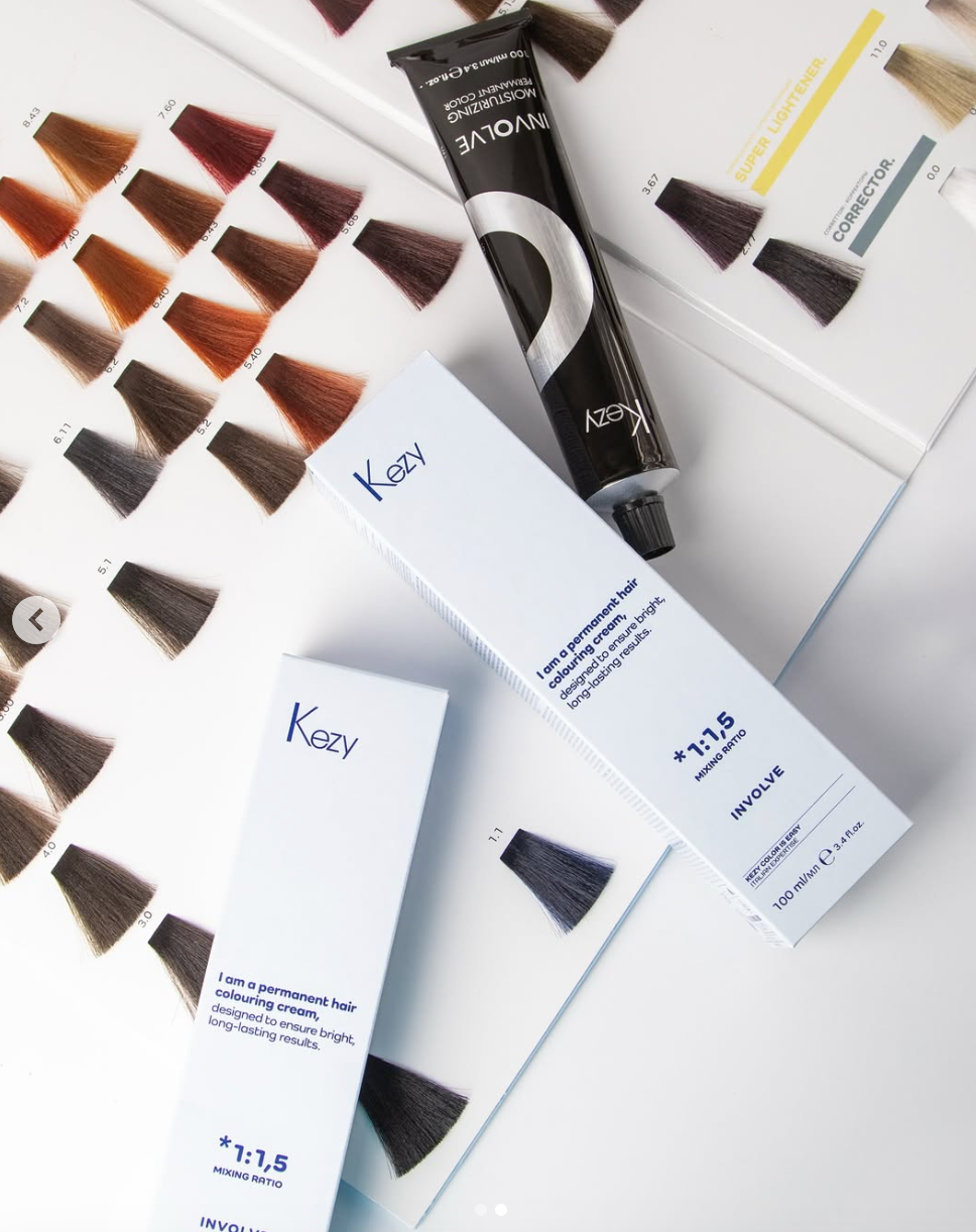 KEZY Involve permanentiniai plaukų dažai 100ml
